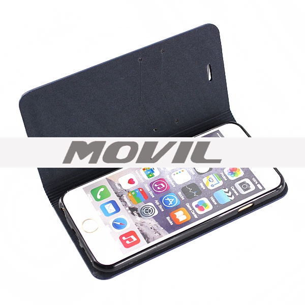 NP-2464 Funda Moda Raya Patrón de PU Cuero para Apple iPhone 6-6